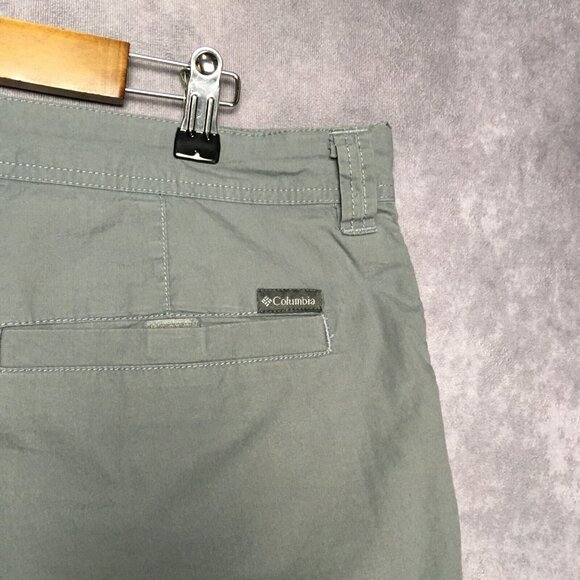 Columbia Mens Shorts size 38 Casual Pockets Lightweight Cotton Blue Gray - Picture 2 of 10